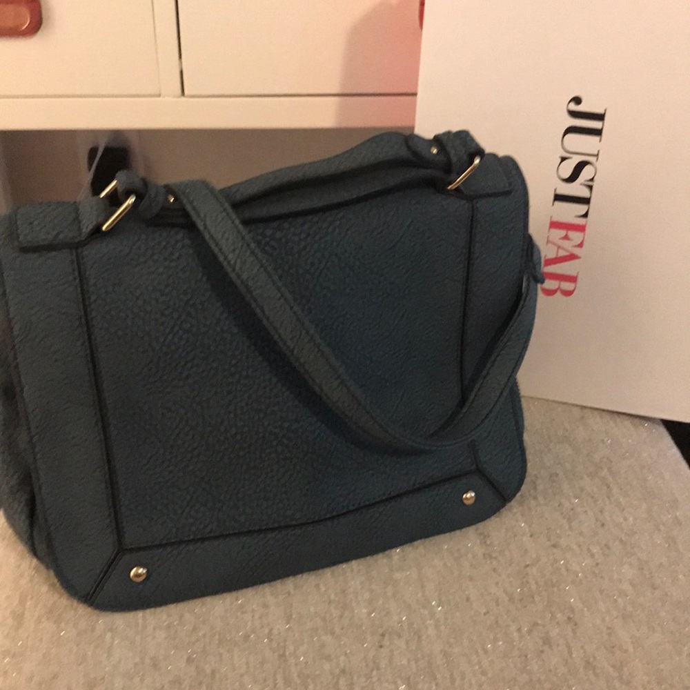 Blue hand bag